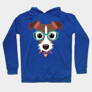 Funny Jack Russell Terrier Dog Lover Puppy Retro Hoodie